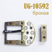 Пряжка (с язычком) 10592-UG бронза внутр. размер 15 мм